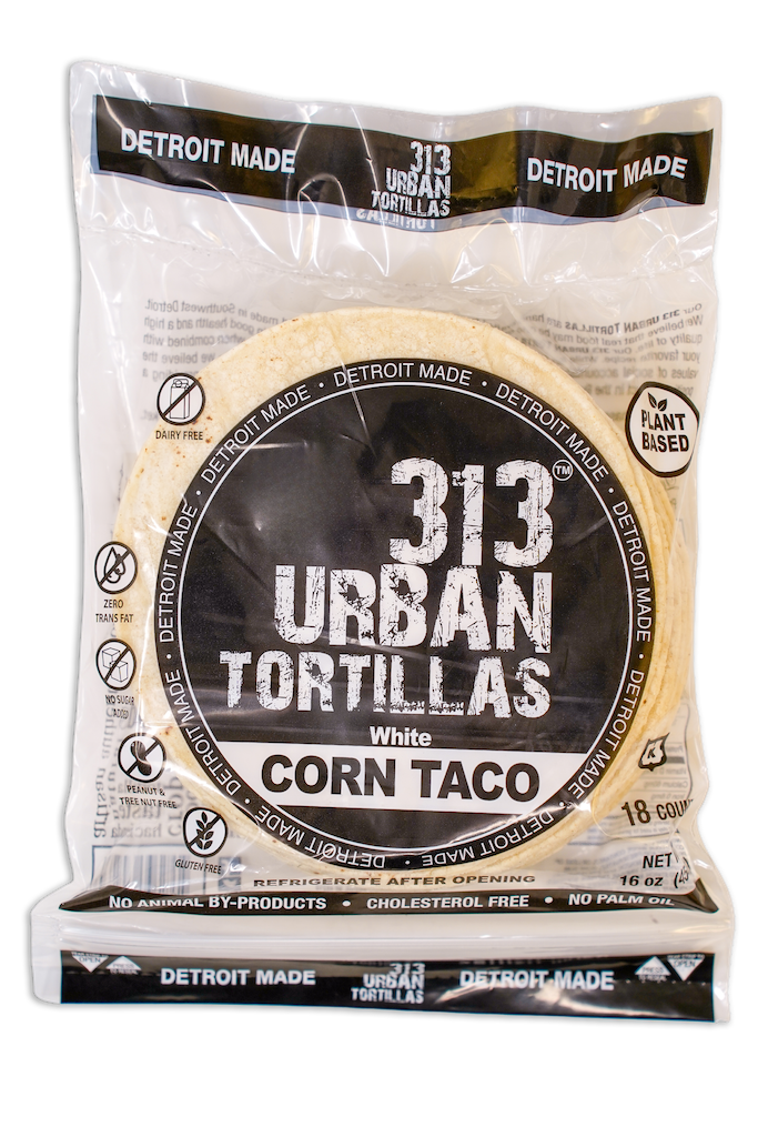 313 tortillas de maíz blanco urbanas - 18 unidades, paquete de 6