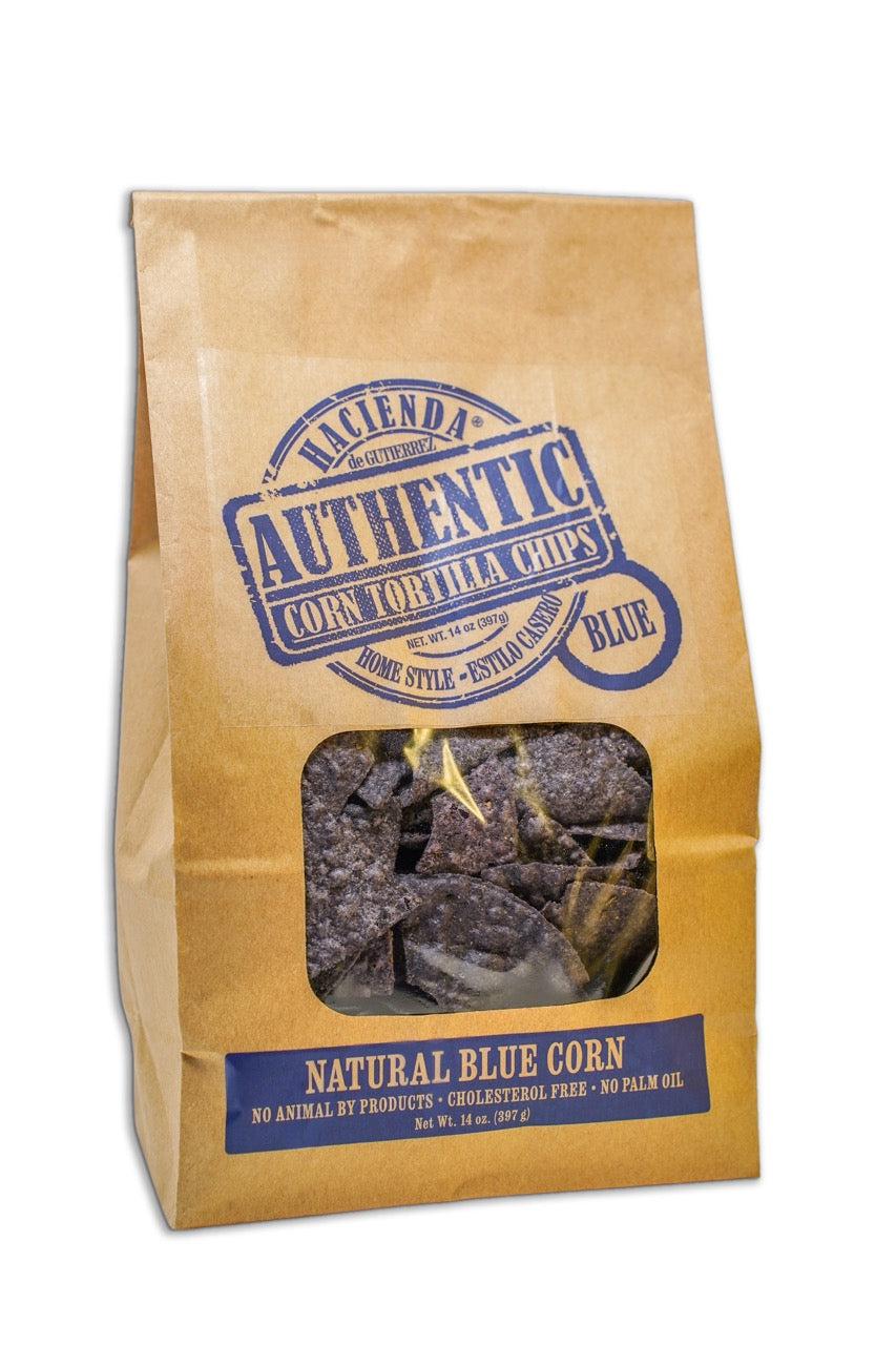 Authentic Blue Corn Tortilla Chips 14oz - 6 Bags