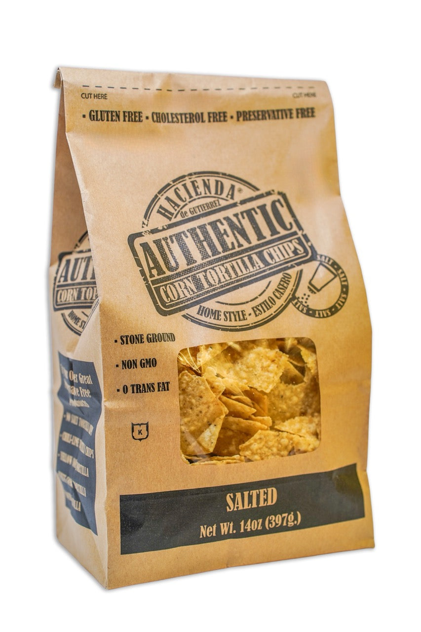 Authentic Salted Corn Tortilla Chips 14oz - 6 Bags