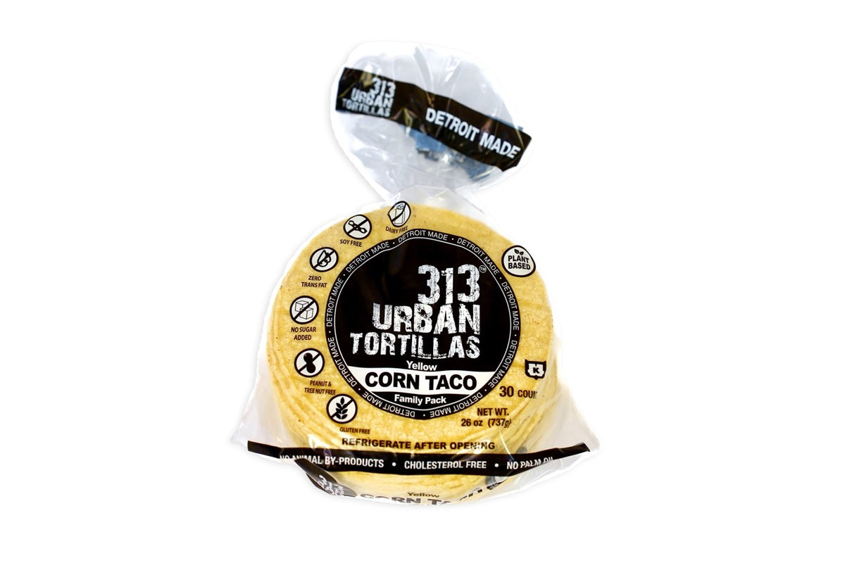 313 tortillas de maíz amarillo urbanas, 30 unidades - Caja de 12 