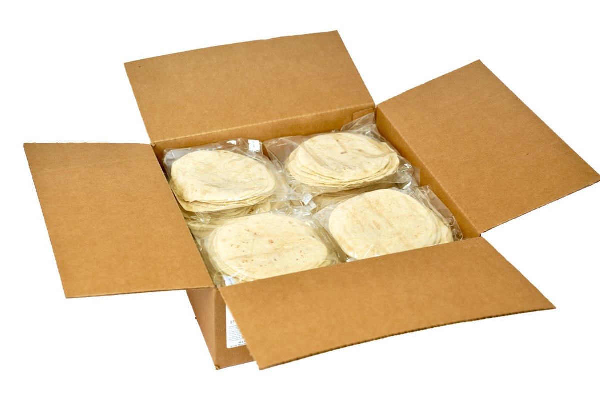 Tortillas de harina auténticas de 6 pulgadas de Hacienda, 10 unidades (caja de 24) 