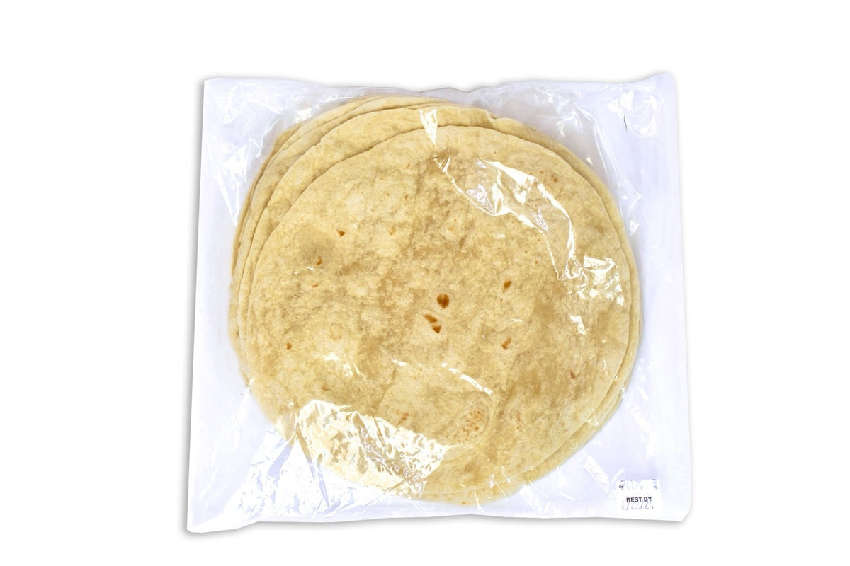 Tortillas de harina auténticas de 8 pulgadas de Hacienda, 10 unidades (caja de 12) 