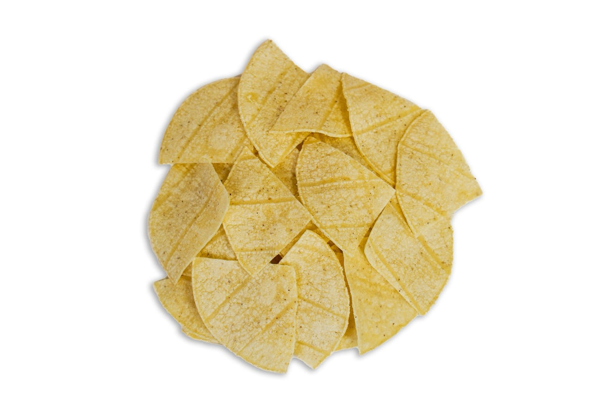 Hacienda White Corn Raw Tortilla Chips - 25lbs