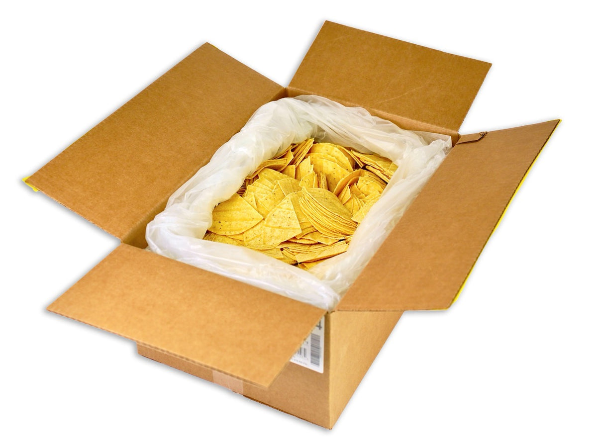 Hacienda Yellow Corn Raw Tortilla Chips - 25lbs