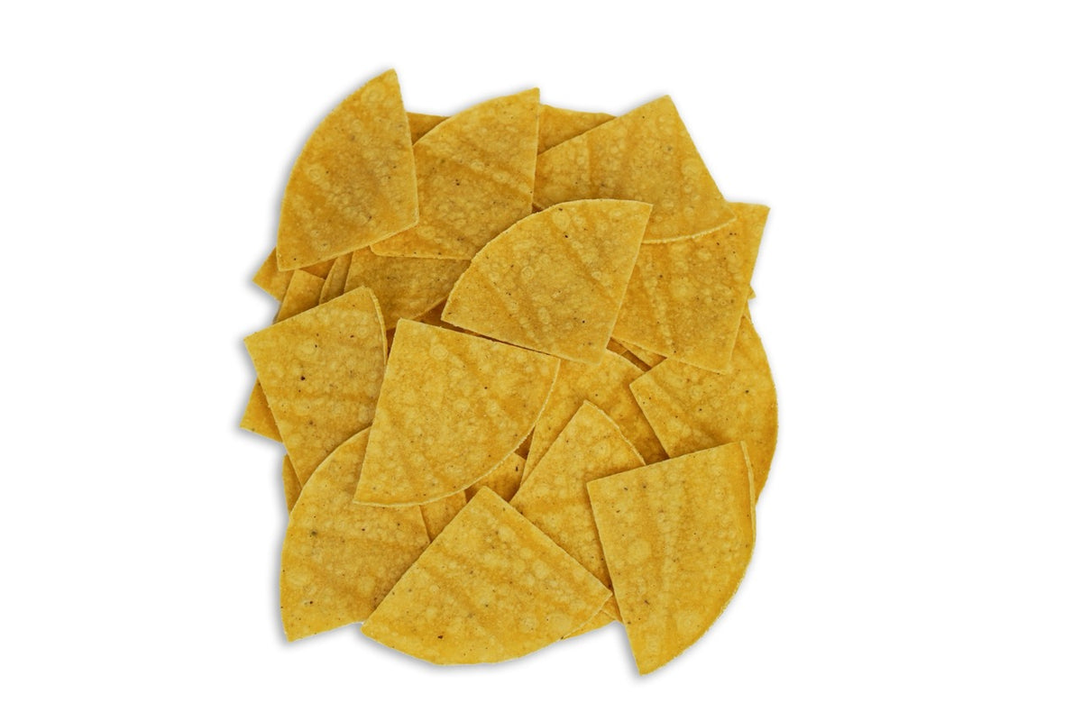 Hacienda Yellow Corn Raw Tortilla Chips - 25lbs